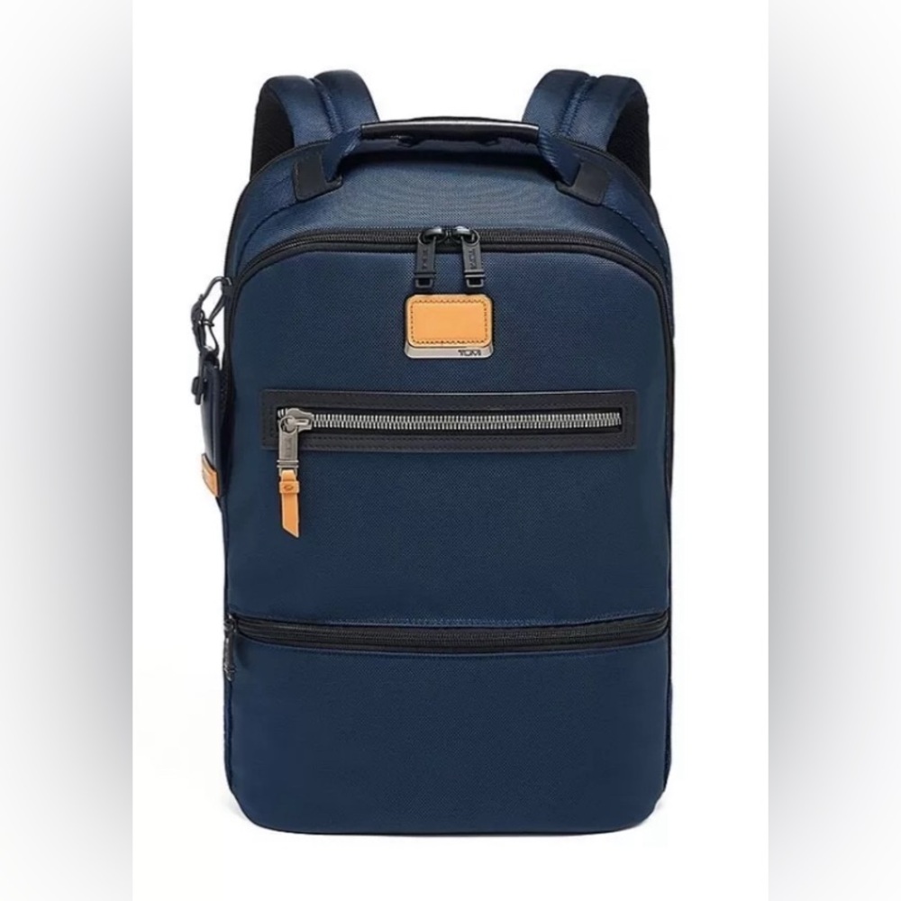 Tumi Alpha Bravo Essential Unisex 17.0” Laptop Travel Backpack Blue (NWOT)